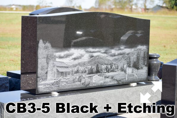 CB3-5 Black + Etching
